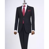 Terzi Adem Altun Slim Fit Siyah Ceket Pantalon Takım Elbise Erkek 46 Beden T13570 Modern Tasarım