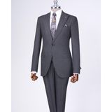 Terzi Adem Italyan Stil Slim Fit Ceket Yelek Pantolon Takım Elbise Siyah T10339 - 46