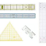 Terzi Modelist Patchwork Kesme Kapitone Dikiş Şeffaf Cetvel Seti