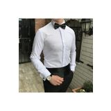 TerziAdemAltun Italyan Kesim Damatlık Slim Fit Ata Yaka Erkek Gömlek T3470