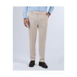 TerziAdemAltun İtalyan stil slim fit bel detaylı gofre kumaş erkek pantolon bej T13956