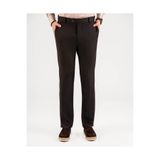 TerziAdemAltun İtalyan stil slim fit desenli metal düğmeli erkek pantolon kahverengi T14922