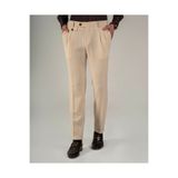 TerziAdemAltun İtalyan stil slim fit erkek bel detaylı pantolon bej T20036-09