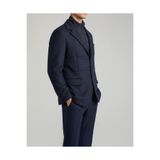 TerziAdemAltun İtalyan stil slim fit kapitone düğmeli çıkma yakalı erkek mont lacivert T14771