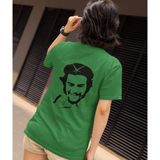 Terzili Giyin Che Guevara Baskılı Oversize Tişört – Pamuk - Haki - 2XL