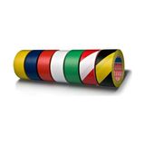 Tesa 60760 50 mm x 33 mt Kırmızı Beyaz Yer İşaretleme Bandı