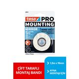 Tesa Çift Taraflı Ayna Montaj Bandı 66952 Ayna Montaj, 1.5*19mm
