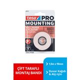 Tesa Çift Taraflı Montaj Bandı, 66743 Duvar, 1.5m x 19mm