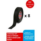 Tesa Pet Tüylü Bez Demetleme Bandı, 15:19MM X8 Adet - 19 mm - Kırmızı Kiraz