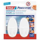 Tesa Powerstrips Beyaz Büyük Oval İz Bırakmadan Sökülebilir Askı