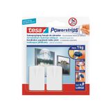 tesa Powerstrips Çerçeve Askısı Kendinden Yapışkanlı, Çıkarılabilir, beyaz