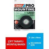 Tesa Pro 66751 1.5m x 19mm Dış Mekan Montaj Bandı, UV ve Suya Dayanıklı Akrilik Malzeme ile Güçlü Yapışma