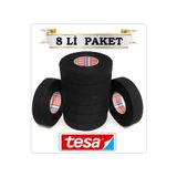 Tesa TÜYLÜ BEZ BANT 8 Lİ (SİYAH) 51608 19mm x 15 mt