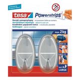 Tesa Yapıştırılabilir Oval Krom Banyo Askı