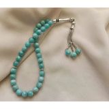 Tesbih 33 Lü 08 Mm Doğal Taş Amazonit Aaa Kalite Tesbih