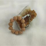 Tesbih Anahtarlık 11 li 10 mm Doğal Rudraksha Rudraşka Mini Tesbih