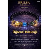Tesbih Atölyesi Öğrenci Bilekliği Doğal Mercan Akik Yeşim Azurit Oniks Taşı Başarı Bileklik
