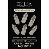 Tesbih Atölyesi Sertifikalı Ham Işlenmemiş Doğal Kristal Kuvars Taşı Kütle