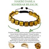 Tesbih Atölyesi Sertifikalı Küp Kesim Sarı Doğal Damla Kehribar Bileklik (ukrayna)