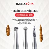 Tesbih Desen Işleme Freze Bıçak Seti - Standart