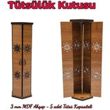 Tesbih Sakarya 3 mm Mdf Ahşap Tütsülük Kutusu - Özel Tasarım - 1 Adet