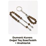 Tesbih Sakarya - Dumanlı Kuvars Doğal Taş Zaza Tesbih - Dumanlı Kuvars Doğal Taş Anahtarlık TSBHSKR00605