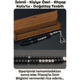 Tesbih Sakarya - Isimli - Kişiye Özel - Püskül Ucu Harfli - Parlak Oniks Doğal Taş Tesbih / Tespih - Siyah