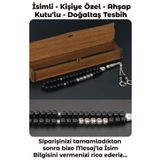 Tesbih Sakarya Kişiye Özel Isimli - Parlak Oniks - Doğal Taş Tesbih