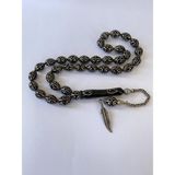 Tesbih TSBH0131BC 925 Ayar Gümüş Püsküllü Gümüş Işlemeli Beyzi Kesim Usta El Işçilikli Erzurum Oltu Tesbih - (No Color)