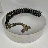 Tesbih TSBH0224BC 925 Ayar Gümüş Püsküllü Gümüş-Mercan İşlemeli Küre Kesim Usta El İşçilikli Erzurum Oltu Tesbih