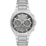 Tesbihane Ferro Gümüş Renk Çelik Kordon Erkek Kol Saati Fonksiyonlar Aktif 3 Atm Su Geçirmez TH-FM43023AWT-A4