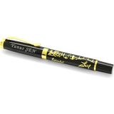 Tesbihane Isme Özel Yazılı Istanbul Silüetli Roller Tükenmez Kalem - Siyah