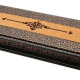 Tesbihane Kahverengi Deri & Ahşap Kombinli Elegance Tesbih Kutusu