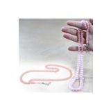 Tesbihane Kararmaz Metal Püsküllü Tekerlek Kesim Pembe Renk 99 Taneli Kedigözü Namaz Tesbihi