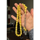 TESBİHKENTİ 45'li Arap Model Küre Beyrut Damla Toz Kehribar Tesbih