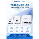 Tescom Inv3100ns İnverter Solar On-Grid 3 / 3P 100Kw 9Xmppt Wıth Dc Breaker+ Wi-Fi Monıtorıng Inv3100ns
