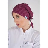Tesettür Bordo Yıldız Doktor Hemşire Hastane Aşçı Cerrahi Tesettür Bonesi