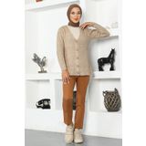 Tesettür Dünyası TSD221012 Taba Kemerli Havuç Pantolon