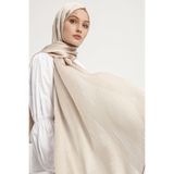 Tesettür Kadın Janjanlı Krinkıl Abiye Şal-taş- 70x190cm