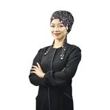 Tesettür Steteskop Desenli Doktor Hemşire Hastane Cerrahi Tesettür Bonesi