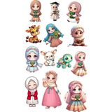 Tesettür Sticker Telefon Laptop Notebook Tablet Defter Matara Stiker Etiket ST1128