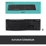 TEŞHİR-Logitech K270 Tam Boyutlu Kablosuz Türkçe Klavye - Siyah