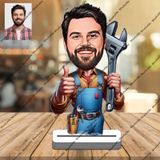 Tesisat-ustası 3d Ahşap Biblo,sevgiliye Hediye,doğum Günü Hediy