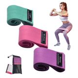 Tesistance Ganimet bantları seti, kadınlar ve erkekler için kumaş direnç bantları, 3 kademeli egzersiz bantları, bacaklar için kaymaz egzersiz bantları glute squat