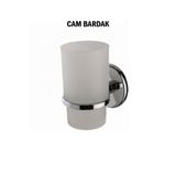 tesitay Diş Fırçalık Cam Bardaklı Krom Renk