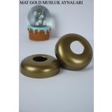 tesitay Musluk Aynası Gold Renk Banyo Bataryası Rozeti / Aynası Mat Gold Yedek Parça 2 Adet