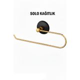 tesitay Solo Havluluk Siyah Gold Renk