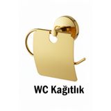 tesitay WC Kağıtlık Tuvalet Kağıtlığı Gold Renk