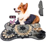 Tesitehi Köpekler için Snuffle Mat, Küçük ve Orta Ölçekli Köpekler için Pet Snuffle Matı, Yavru Köpekler için İnteraktif Sniff Mat Besleme Minderi, Yavaş Besleyici, Eğitim ve Stres Giderme için Koklama Köpek