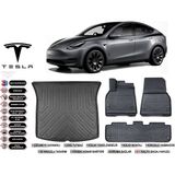 Tesla Model Y 2020 Model Bagaj Havuzu Araca Özel Siyah Kokusuz Havuzlu Paspas Takımı
